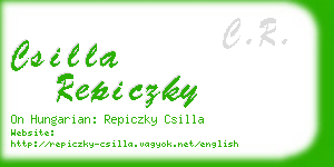 csilla repiczky business card